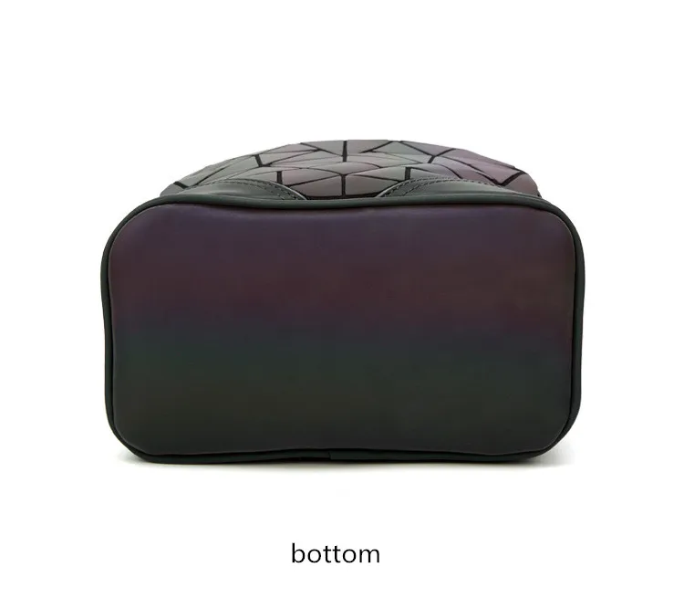 JOOZ Fashion Women backpack PVC geometric luminous backpack 2017 new Travel Bags for School Back Pack holographic backpacks 16