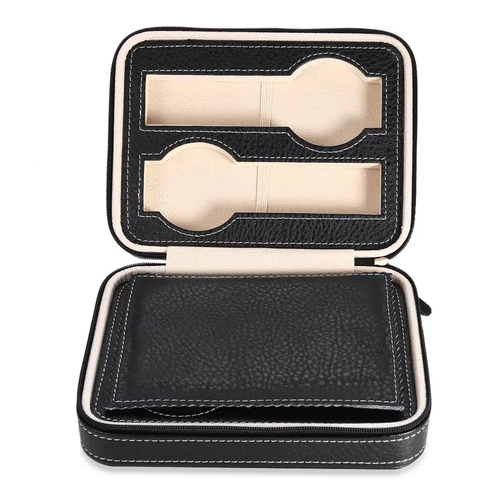 Hot Sale 4 Grids PU Leather Watch Box Jewelry Storage Case Watch Display Box caja reloj Container Jewelry Organizer 17