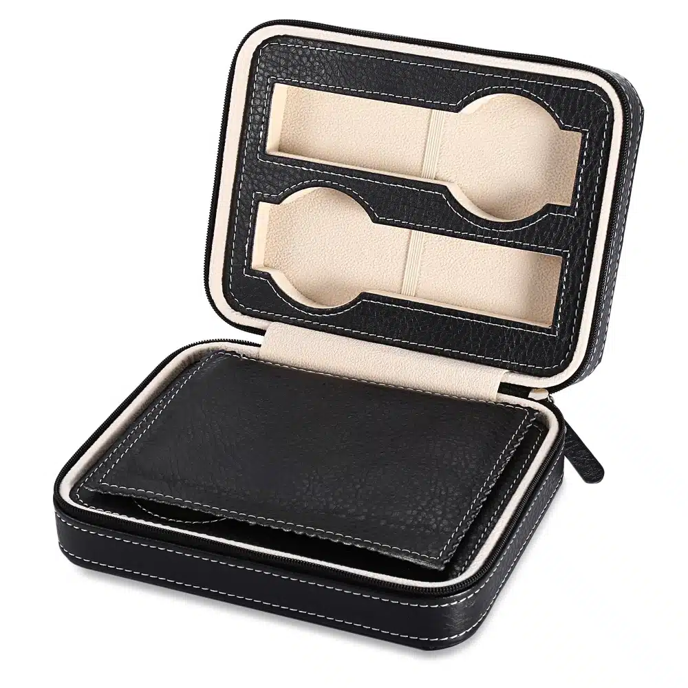 Hot Sale 4 Grids PU Leather Watch Box Jewelry Storage Case Watch Display Box caja reloj Container Jewelry Organizer 18