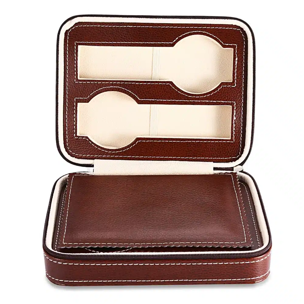 Hot Sale 4 Grids PU Leather Watch Box Jewelry Storage Case Watch Display Box caja reloj Container Jewelry Organizer 21