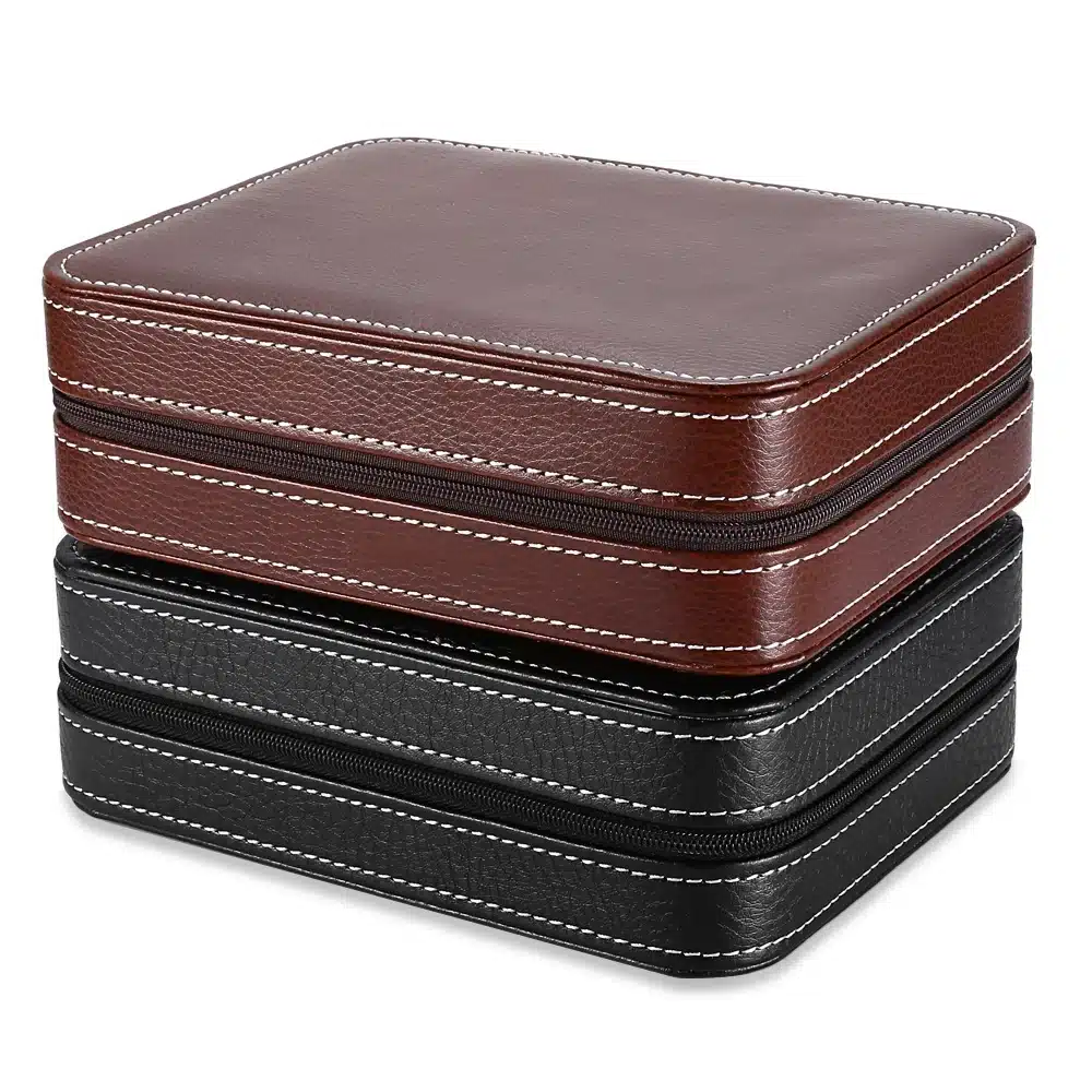 Hot Sale 4 Grids PU Leather Watch Box Jewelry Storage Case Watch Display Box caja reloj Container Jewelry Organizer 23