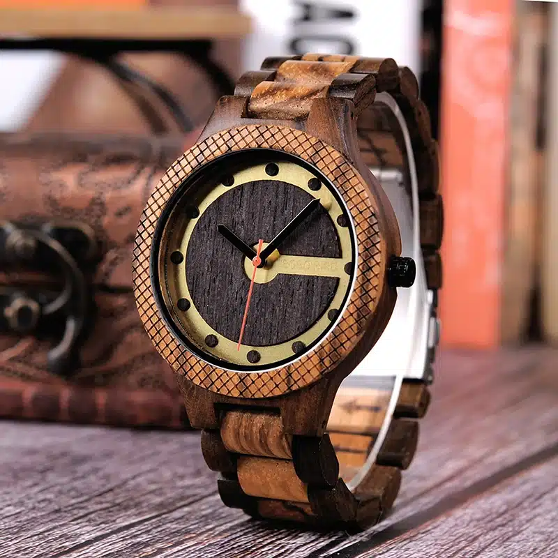 BOBO BIRD Timepieces Men Wooden Watch with Dial Sport New Design Wristwatch Relogio Masculino in Wooden Box Accept Drop Shipping 10