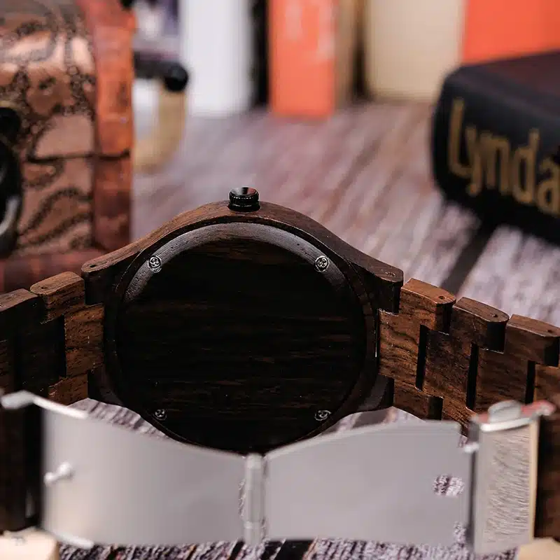BOBO BIRD Timepieces Men Wooden Watch with Dial Sport New Design Wristwatch Relogio Masculino in Wooden Box Accept Drop Shipping 13