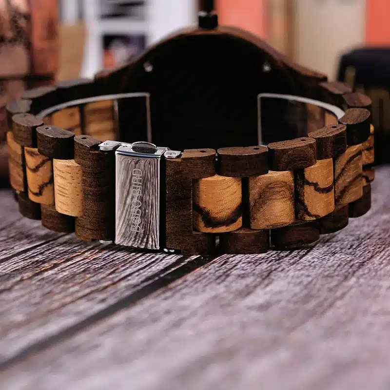 BOBO BIRD Timepieces Men Wooden Watch with Dial Sport New Design Wristwatch Relogio Masculino in Wooden Box Accept Drop Shipping 14