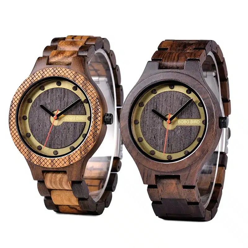 BOBO BIRD Timepieces Men Wooden Watch with Dial Sport New Design Wristwatch Relogio Masculino in Wooden Box Accept Drop Shipping 16