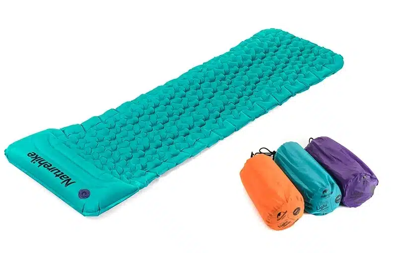 Naturehike Outdoor Inflatable Cushion Sleeping Bag Mat Fast Filling Air Moistureproof Camping Mat With Pillow Sleeping Pad 460g 4