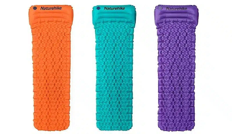 Naturehike Outdoor Inflatable Cushion Sleeping Bag Mat Fast Filling Air Moistureproof Camping Mat With Pillow Sleeping Pad 460g 5