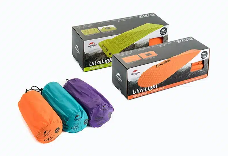 Naturehike Outdoor Inflatable Cushion Sleeping Bag Mat Fast Filling Air Moistureproof Camping Mat With Pillow Sleeping Pad 460g 11