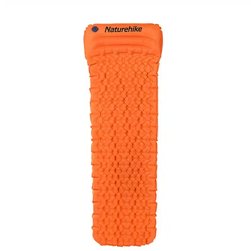 Naturehike Outdoor Inflatable Cushion Sleeping Bag Mat Fast Filling Air Moistureproof Camping Mat With Pillow Sleeping Pad 460g 15