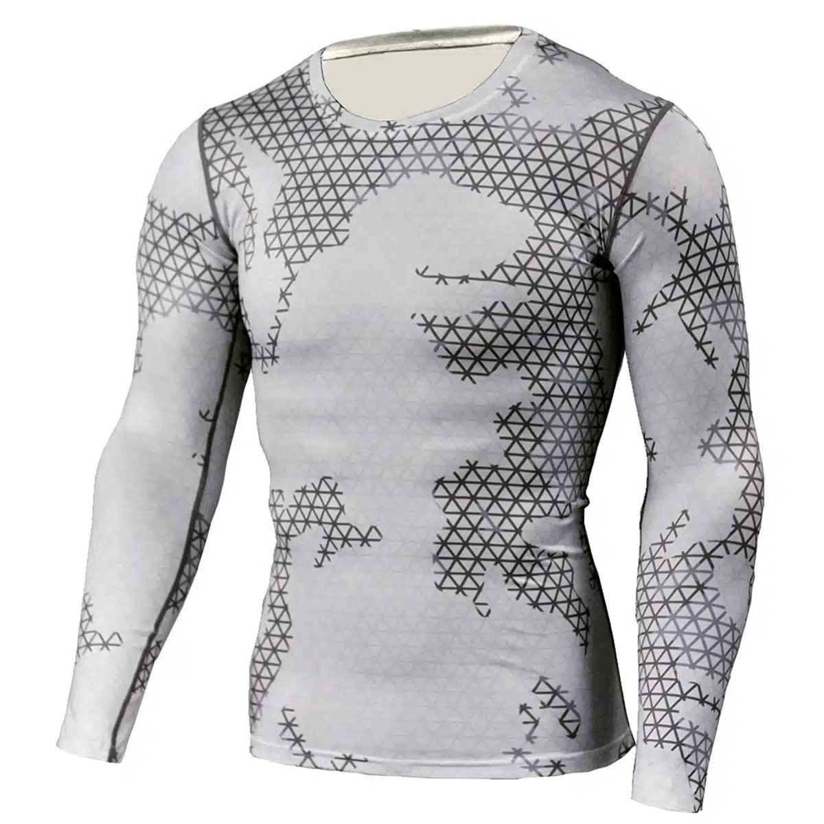 Detector Mens Compression Shirt Pants Set Bodybuilding Tight Long Sleeves Shirts Leggings Sport Suit Workout Fitness Sportswear 6