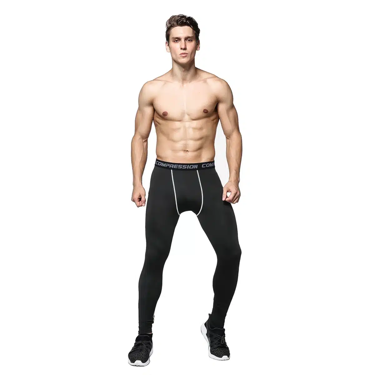 Detector Mens Compression Shirt Pants Set Bodybuilding Tight Long Sleeves Shirts Leggings Sport Suit Workout Fitness Sportswear 9