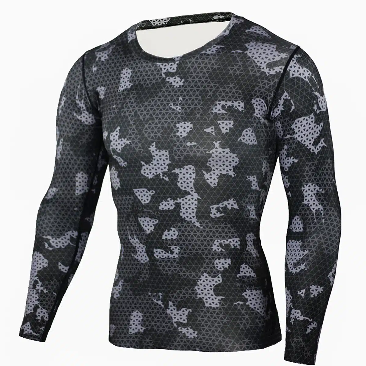 Detector Mens Compression Shirt Pants Set Bodybuilding Tight Long Sleeves Shirts Leggings Sport Suit Workout Fitness Sportswear 12