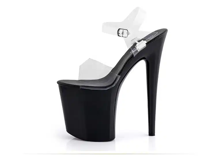 Platform Sandals Summer Style 2018 Catwalk Shows Steel Tube Dancing Shoes Sexy Ultra High Heels 20 cm Transparent Sandals 30