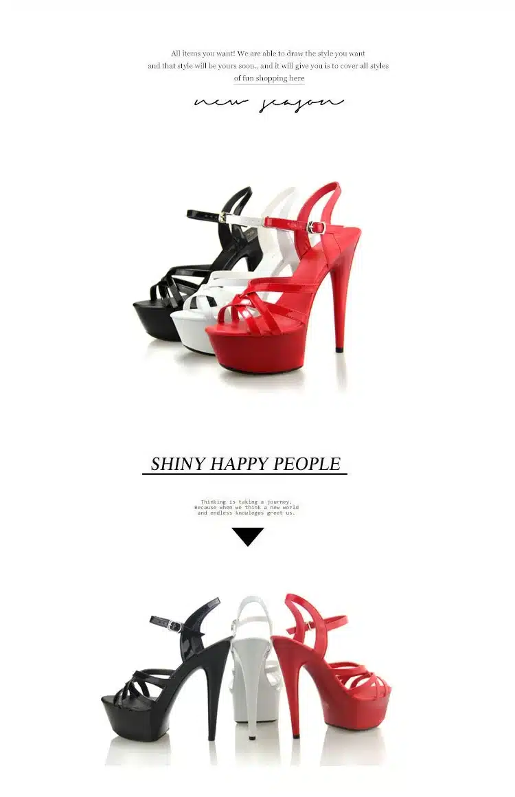 Steel Pipe Dance Shoes Women fine with high-heels 15cm Female Sexy Platforms Sandals Shoes Show Lady superb high-heeled Sandals 14