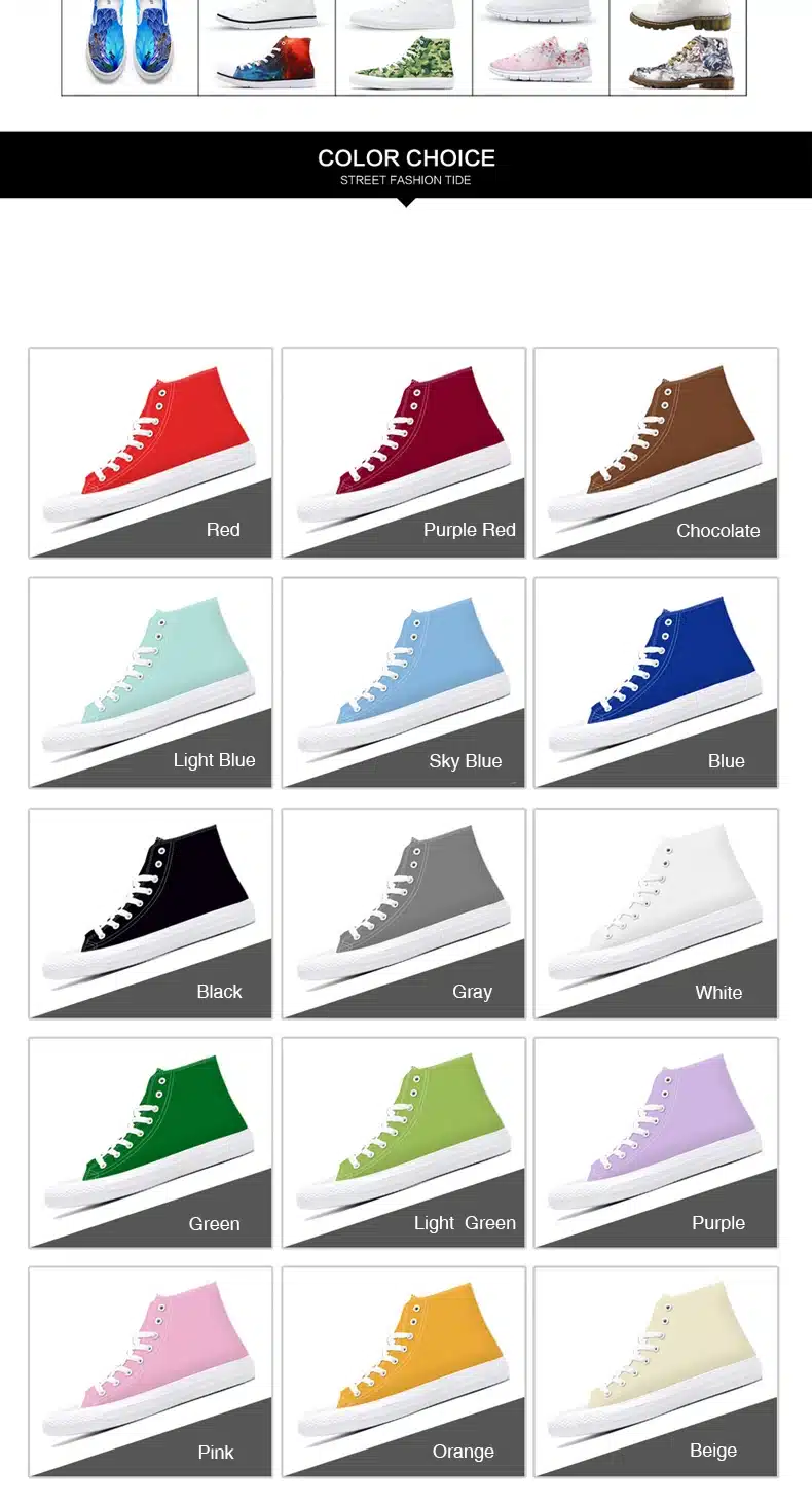 FIRST DANCE 2018 Spring High top Canvas Shoes Mens Casual Custom 3D Printed Shoes Youth Solid Color Dropshipping White Shoes Men 6