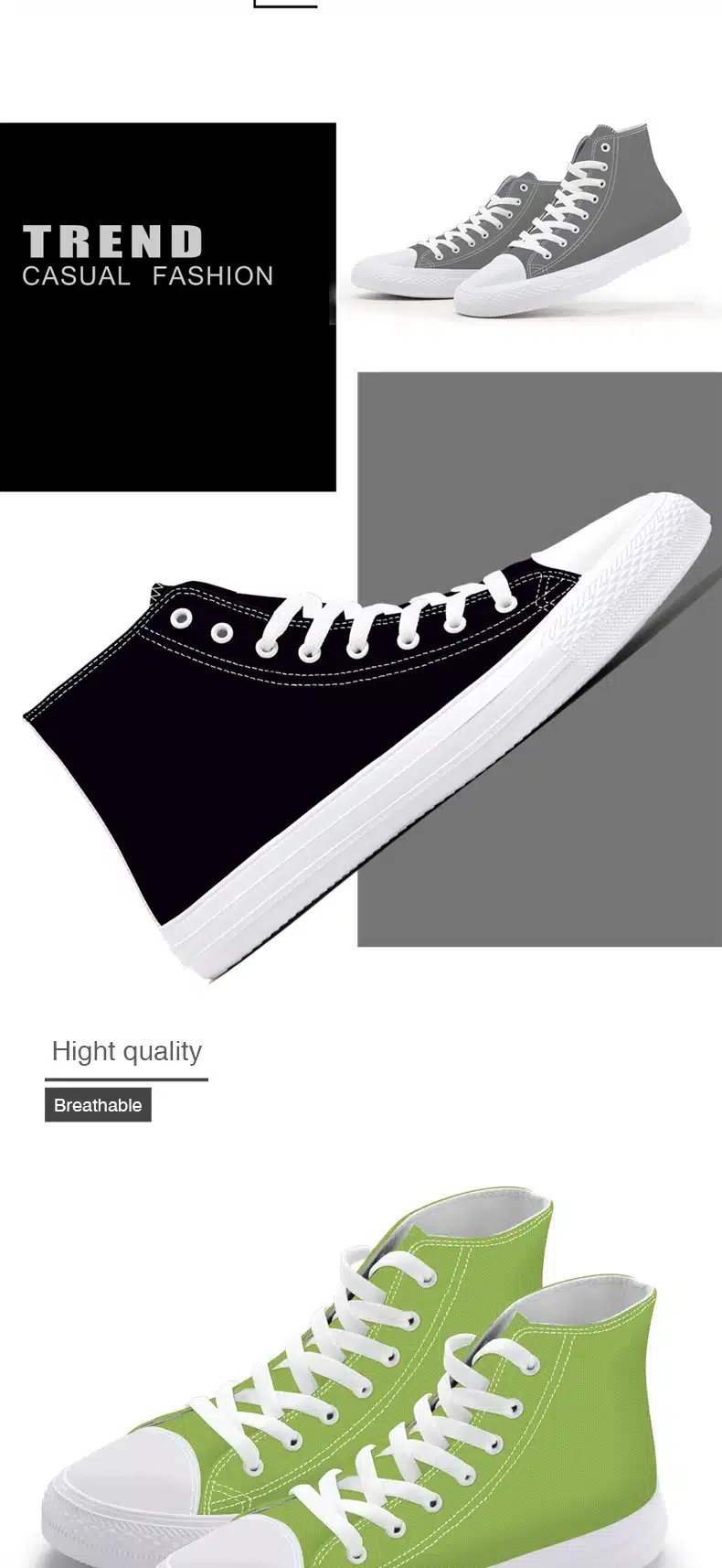 FIRST DANCE 2018 Spring High top Canvas Shoes Mens Casual Custom 3D Printed Shoes Youth Solid Color Dropshipping White Shoes Men 8