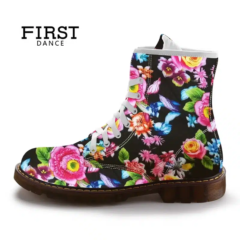 FIRST DANCE Spring Women Martin Shoes Custom Female Dr Martins Footwear Fashion For ladies Mid-calf Boots Women Autumn Oxford 5
