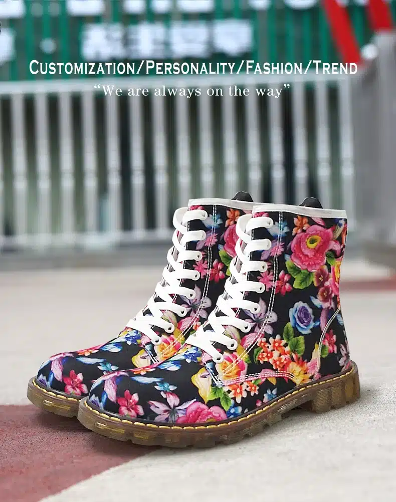 FIRST DANCE Spring Women Martin Shoes Custom Female Dr Martins Footwear Fashion For ladies Mid-calf Boots Women Autumn Oxford 10