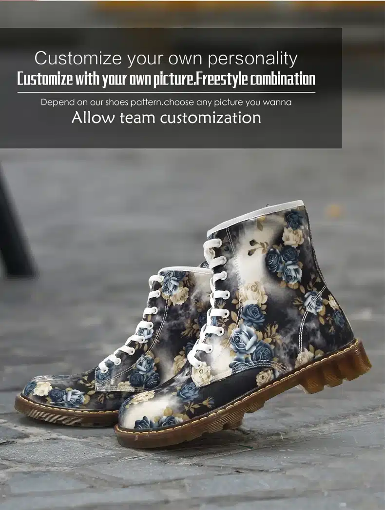 FIRST DANCE Spring Women Martin Shoes Custom Female Dr Martins Footwear Fashion For ladies Mid-calf Boots Women Autumn Oxford 11