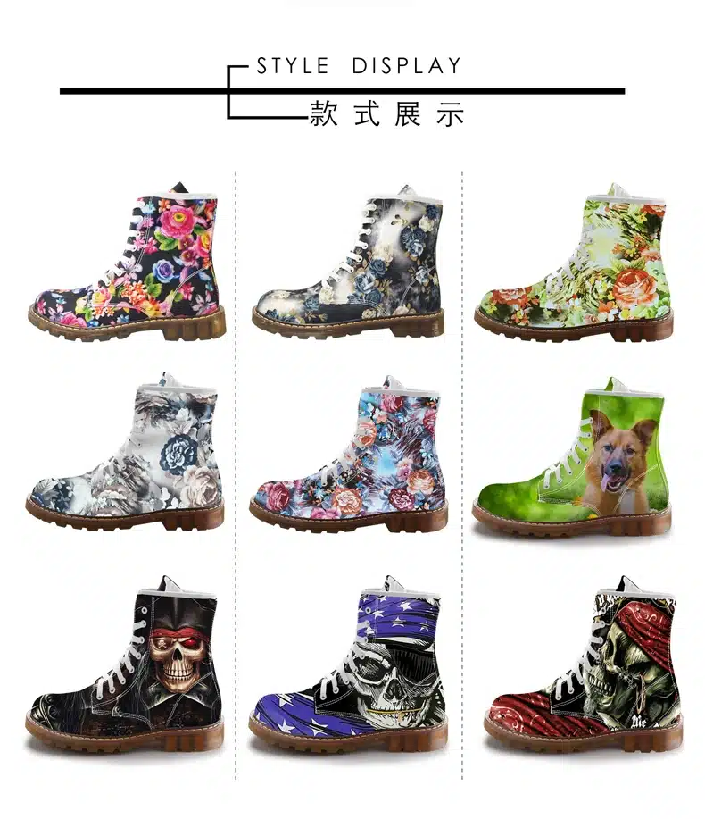 FIRST DANCE Spring Women Martin Shoes Custom Female Dr Martins Footwear Fashion For ladies Mid-calf Boots Women Autumn Oxford 13