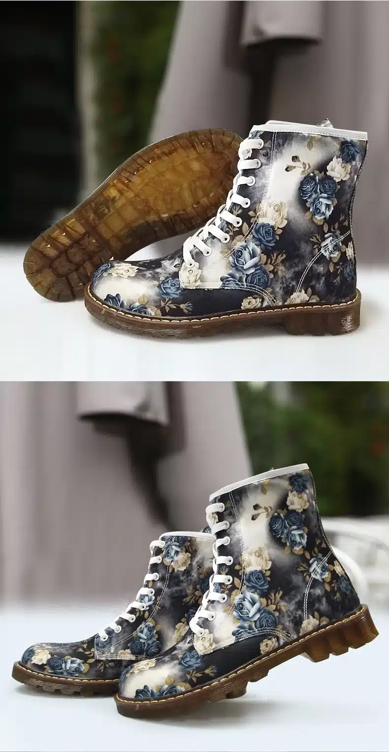 FIRST DANCE Spring Women Martin Shoes Custom Female Dr Martins Footwear Fashion For ladies Mid-calf Boots Women Autumn Oxford 20