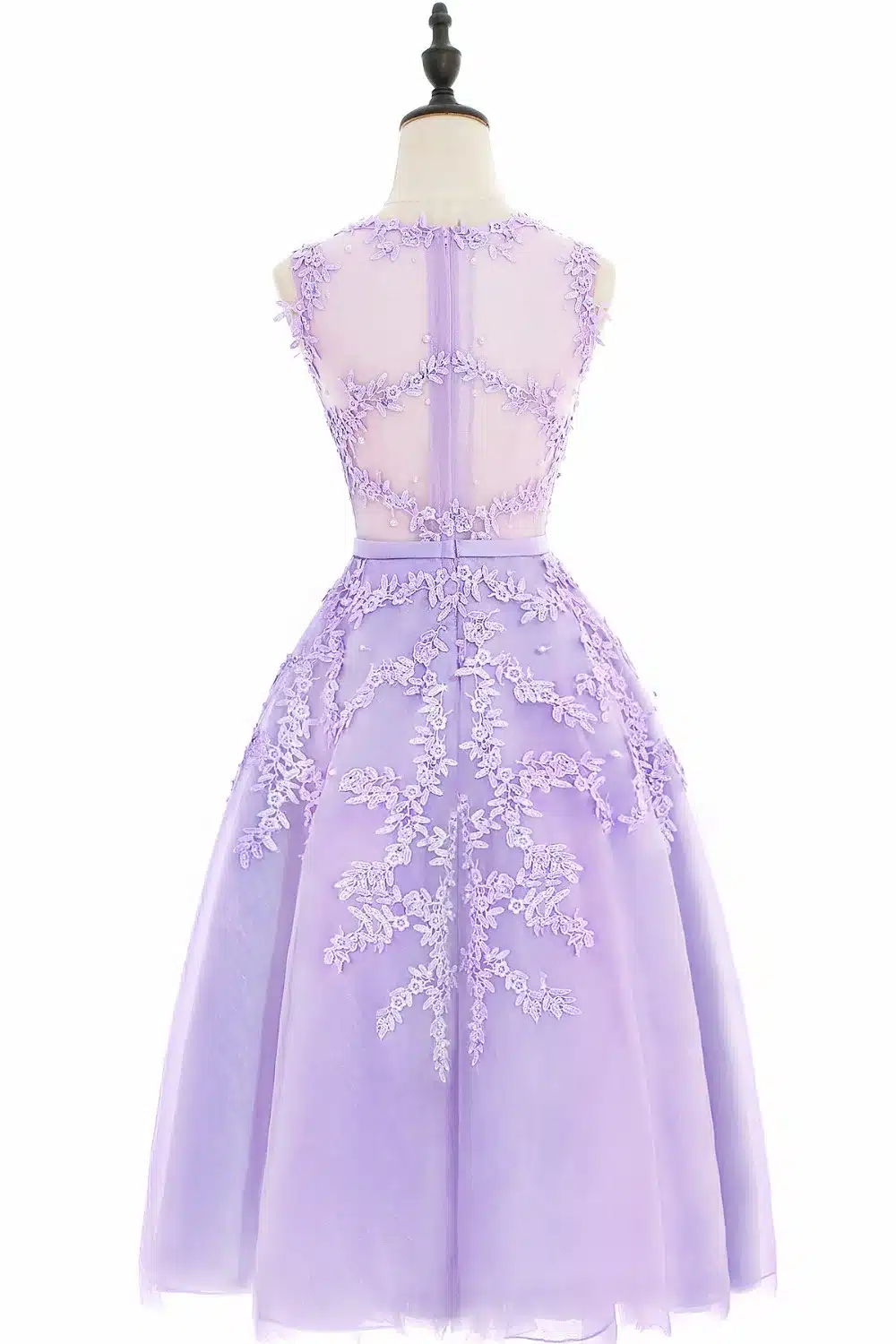 In Stock prom dresses 2018 Sleeveless Short prom dress Lace Applique Beading Gown Party evening dress vestido de festa Curto 17