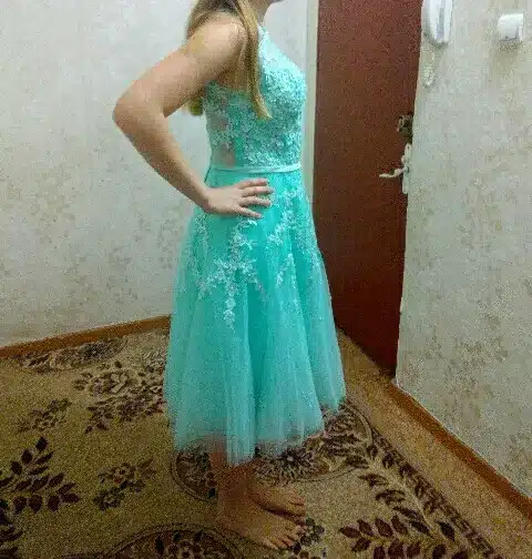 In Stock prom dresses 2018 Sleeveless Short prom dress Lace Applique Beading Gown Party evening dress vestido de festa Curto 29