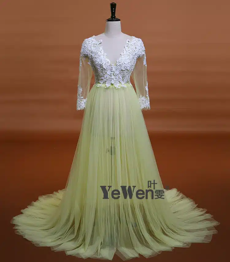 Lace Formal Pregnant Photo dress Long Sleeve See Through Blue Prom Evening Dresses Custom Size Plus Size 2018 Evening Dress 33