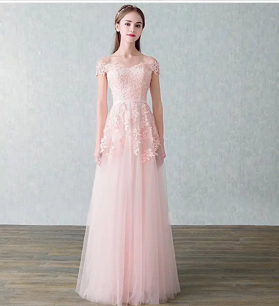 Lamya 2018 New Women Prom Long Evening Dresses Elegant Lace Boat Neck Banquet Formal Party Gowns vestido de festa longo 16