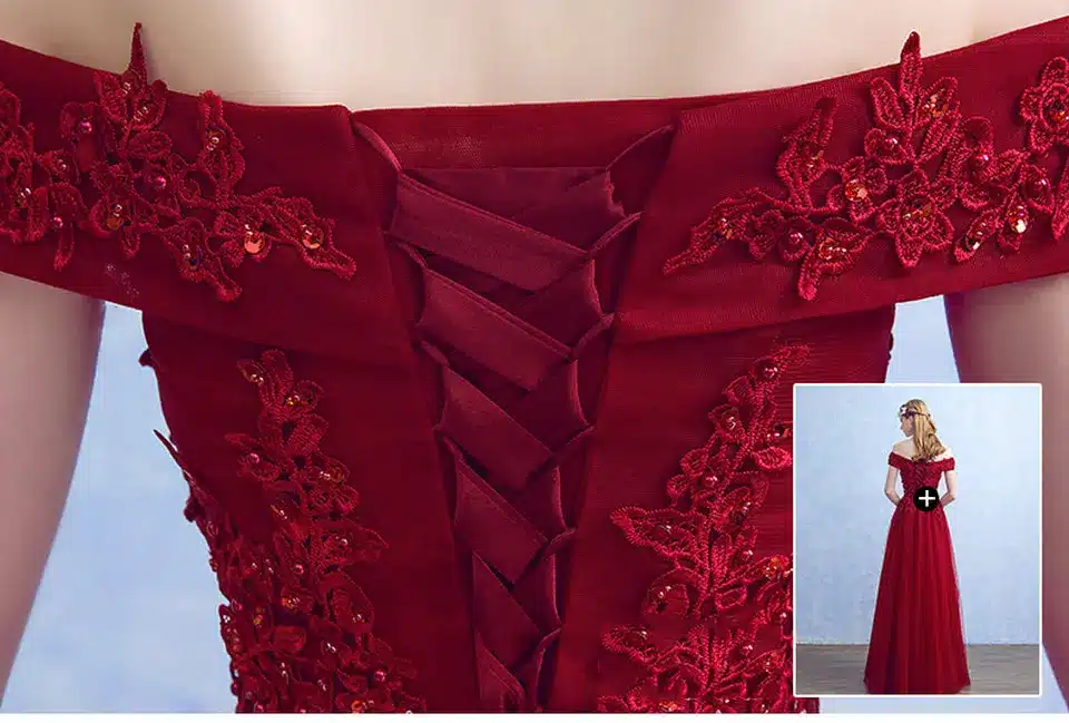 Lamya 2018 New Women Prom Long Evening Dresses Elegant Lace Boat Neck Banquet Formal Party Gowns vestido de festa longo 22