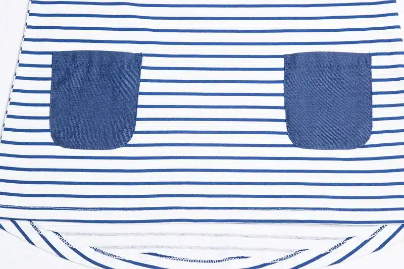 1-6 Years Baby Girls Dress 2018 New Blue Stripe Summer Dresses Cotton Casual Long Tops Kids Clothing KF047 5