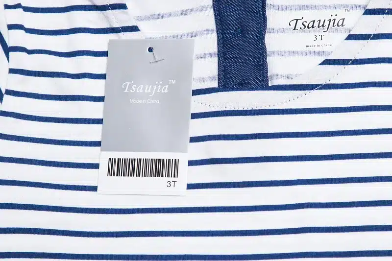 1-6 Years Baby Girls Dress 2018 New Blue Stripe Summer Dresses Cotton Casual Long Tops Kids Clothing KF047 6