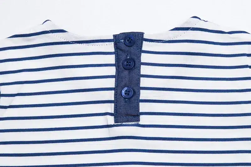 1-6 Years Baby Girls Dress 2018 New Blue Stripe Summer Dresses Cotton Casual Long Tops Kids Clothing KF047 7