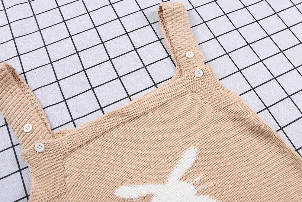 MILANCEL 2018 Spring Baby Rabbit Rompers Infant Sweet Knitted Overalls Bunny Baby Jumpsuit Toddler Baby Girls Boys Clothing 13