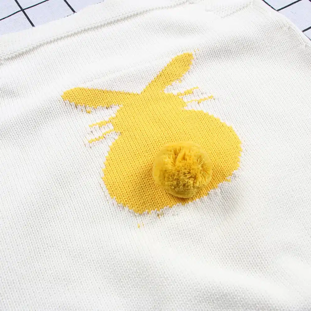 MILANCEL 2018 Spring Baby Rabbit Rompers Infant Sweet Knitted Overalls Bunny Baby Jumpsuit Toddler Baby Girls Boys Clothing 15