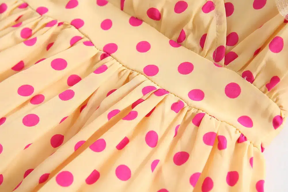 Anlencool 2018 High quality children dress dot chiffon new Kids Korean models baby dress baby girl clothing free shipping 3