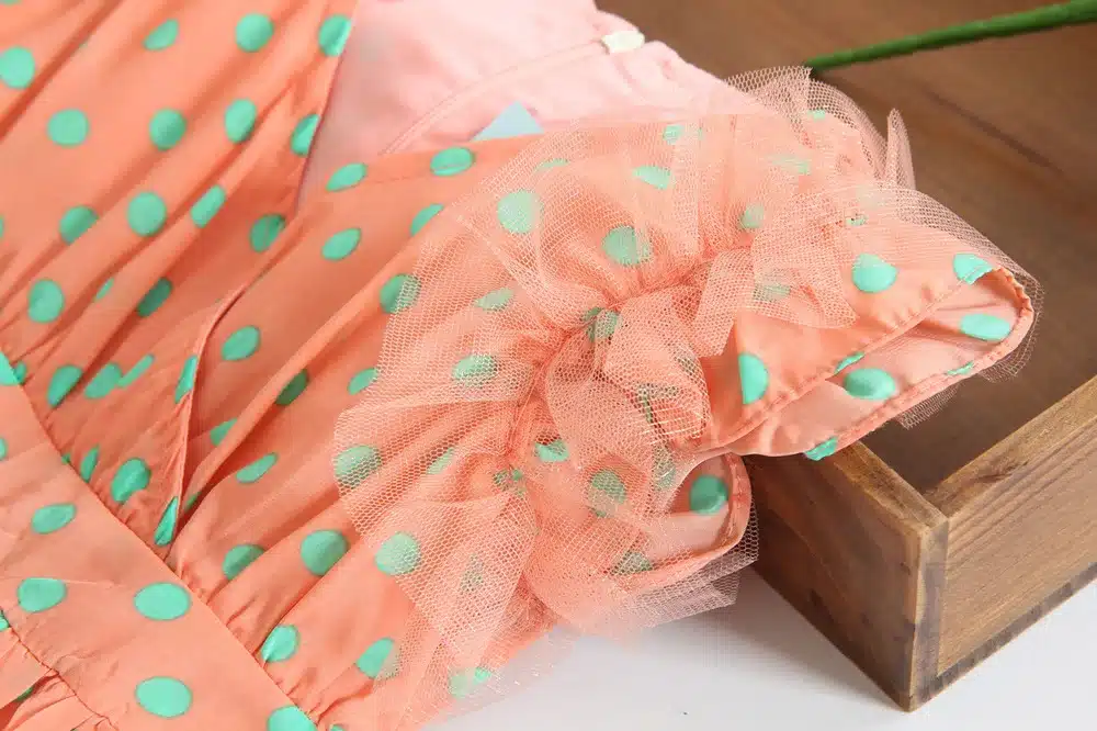 Anlencool 2018 High quality children dress dot chiffon new Kids Korean models baby dress baby girl clothing free shipping 8