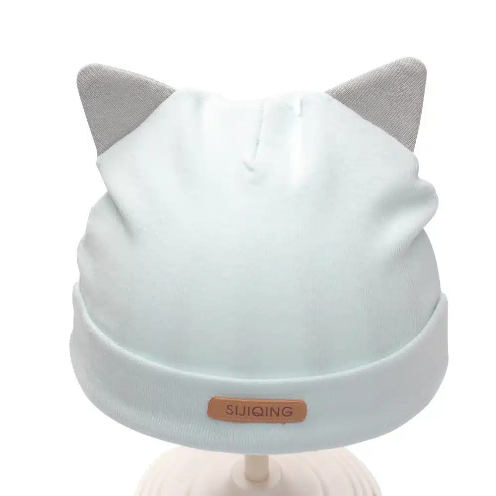 Solid Cotton Newborn Baby Tire Caps With Ear Girls Boys Sun Hats With Bow 2018 Spring Summer Baby Girls Clothing Accessories 22