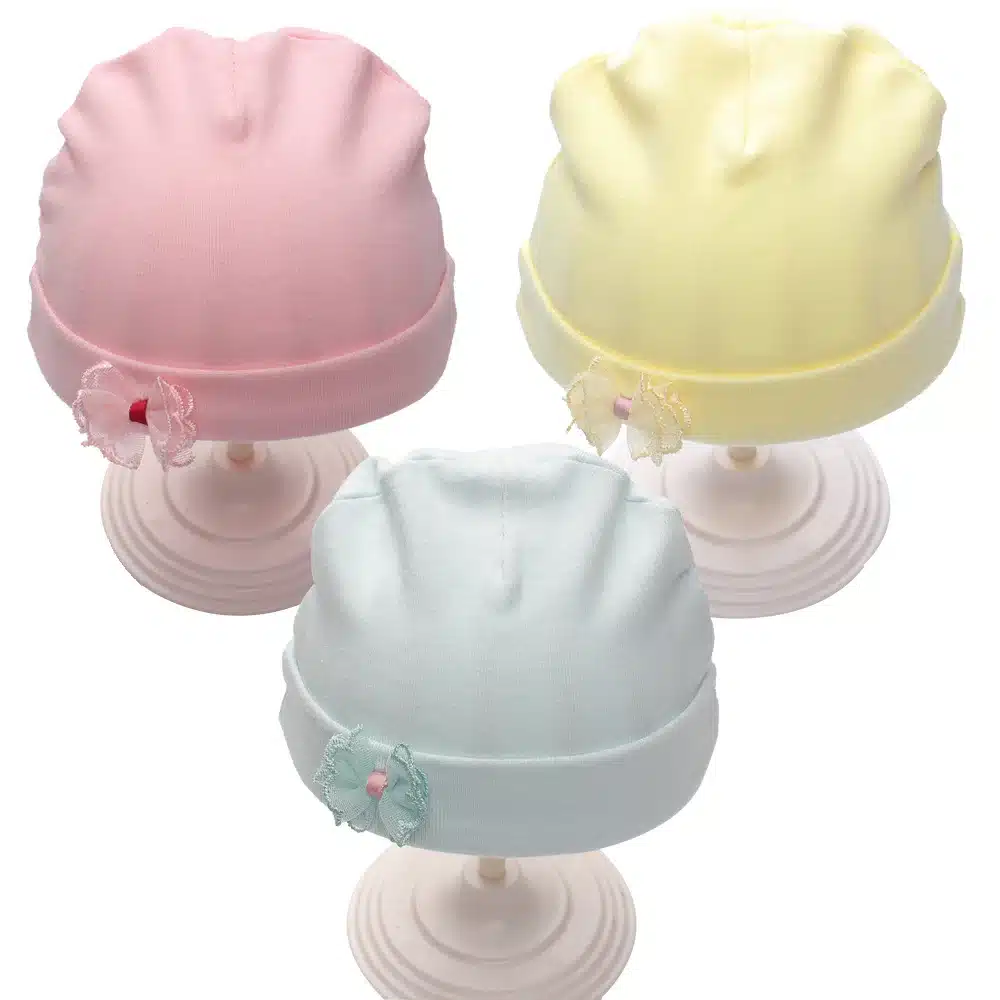 Solid Cotton Newborn Baby Tire Caps With Ear Girls Boys Sun Hats With Bow 2018 Spring Summer Baby Girls Clothing Accessories 27