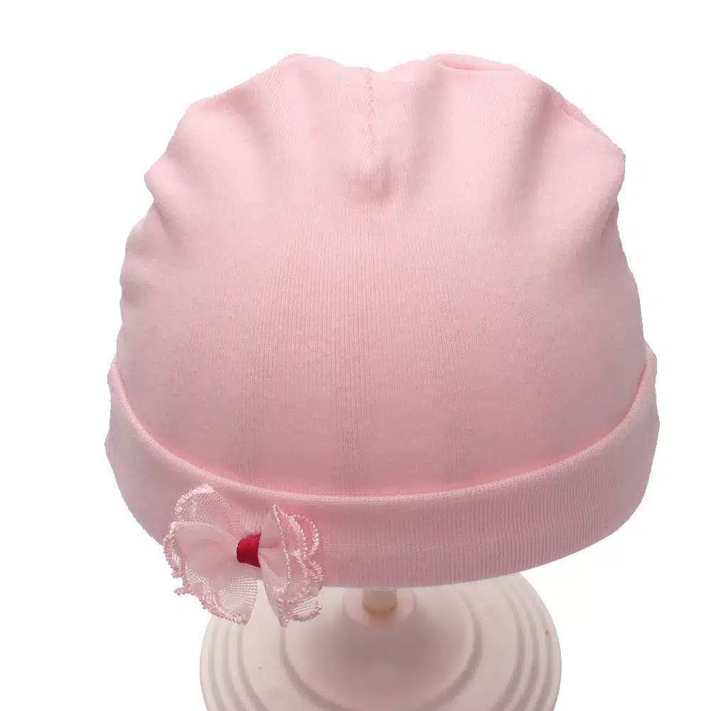 Solid Cotton Newborn Baby Tire Caps With Ear Girls Boys Sun Hats With Bow 2018 Spring Summer Baby Girls Clothing Accessories 30