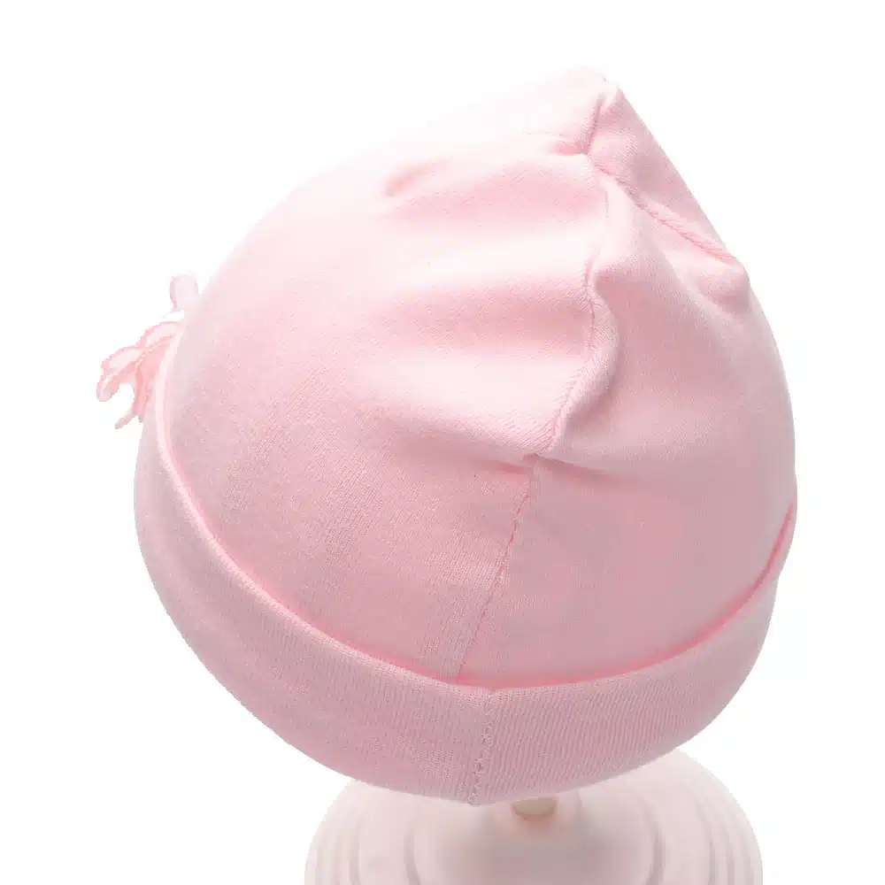 Solid Cotton Newborn Baby Tire Caps With Ear Girls Boys Sun Hats With Bow 2018 Spring Summer Baby Girls Clothing Accessories 31