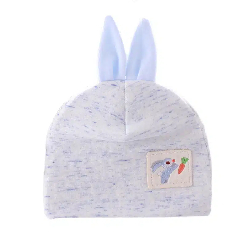 Solid Cotton Newborn Baby Tire Caps With Ear Girls Boys Sun Hats With Bow 2018 Spring Summer Baby Girls Clothing Accessories 34