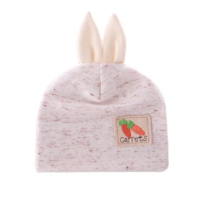 Solid Cotton Newborn Baby Tire Caps With Ear Girls Boys Sun Hats With Bow 2018 Spring Summer Baby Girls Clothing Accessories 35