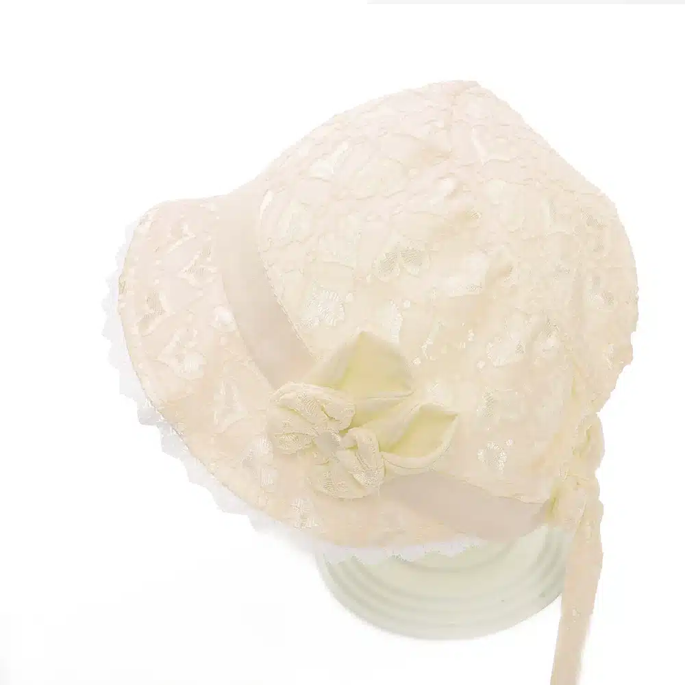 New Baby Girls Hat Solid Lace Baby Tire Cap Summer Princess Hat With Bow Birthday Gift Hollow Girl Beanies 2018 Baby Accessories 19