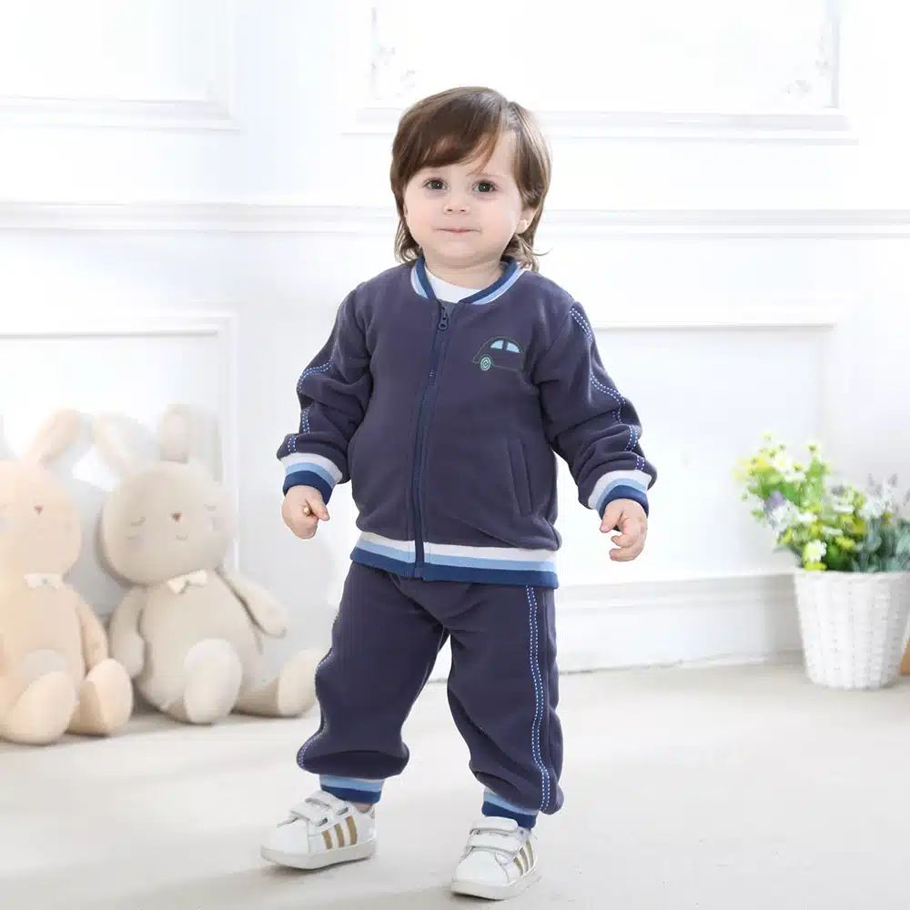 2018 Baby Boy Girl Clothes Set Fleece Set Outerwear Toddler Boy Girl Clothing Outfit Autumn Winter 16