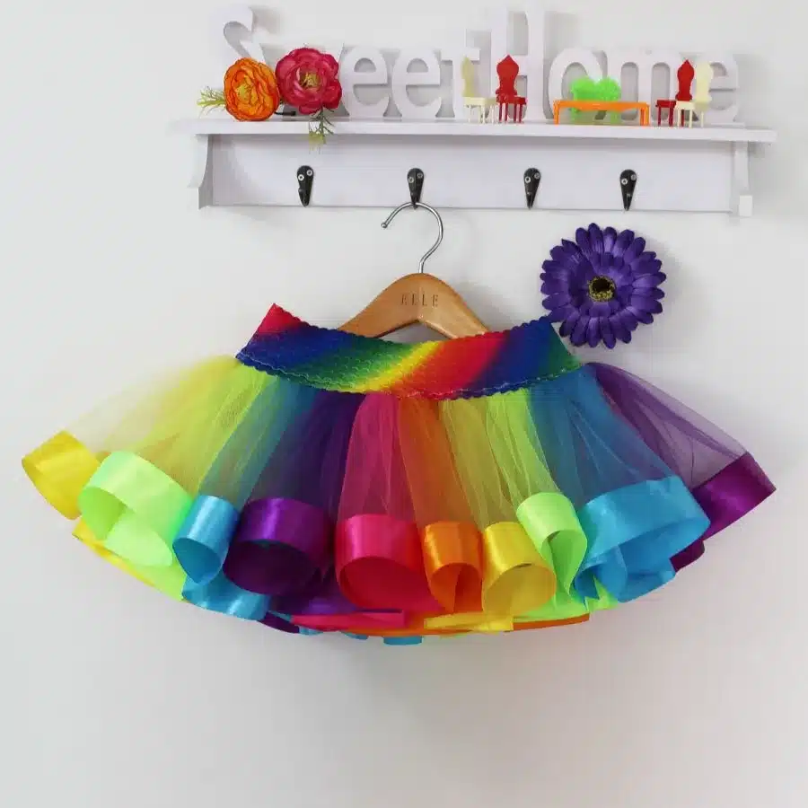 2018 New Design Summer Style Girl Skirt Baby Rainbow Skirt Cheap Kids Tutu Skirt 33