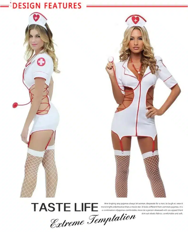 2018 Women Sexy Nurse Costume Hot Erotic Underwear Role Play Games Women Erotic Lingerie Female Sexy Underwear lenceria Uniform 6