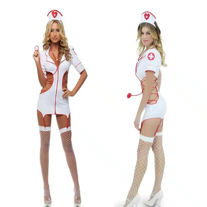 2018 Women Sexy Nurse Costume Hot Erotic Underwear Role Play Games Women Erotic Lingerie Female Sexy Underwear lenceria Uniform 10