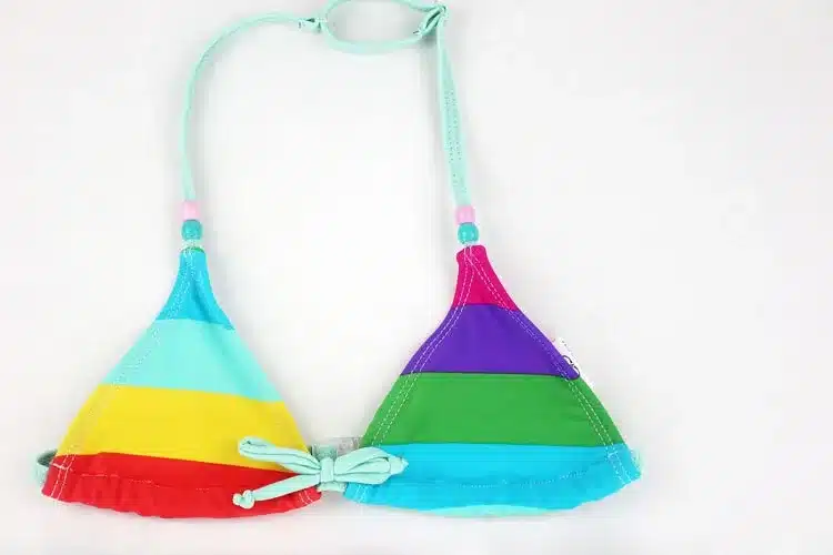 2018 Children Swimwear Baby Kids Cute stripe Bikini Girls split Two Pieces swimsuit Bathing suit Beachwear kids biquini infantil 16