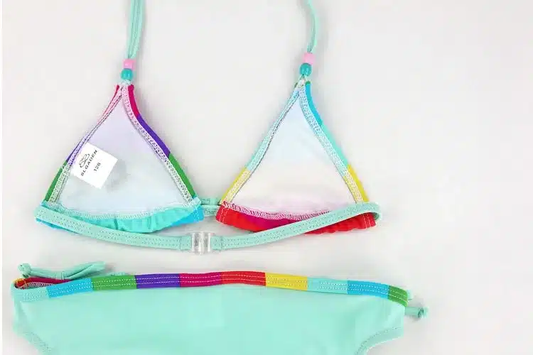 2018 Children Swimwear Baby Kids Cute stripe Bikini Girls split Two Pieces swimsuit Bathing suit Beachwear kids biquini infantil 18